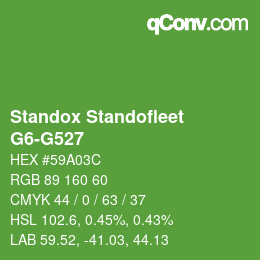 カラーコード: Standox Standofleet - G6-G527 | qconv.com