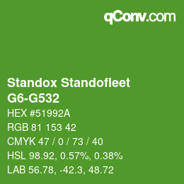 Color code: Standox Standofleet - G6-G532 | qconv.com