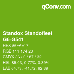 Color code: Standox Standofleet - G6-G541 | qconv.com