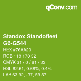 Color code: Standox Standofleet - G6-G544 | qconv.com