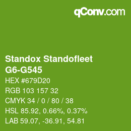 カラーコード: Standox Standofleet - G6-G545 | qconv.com