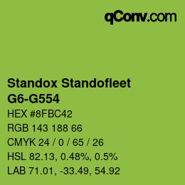 Color code: Standox Standofleet - G6-G554 | qconv.com