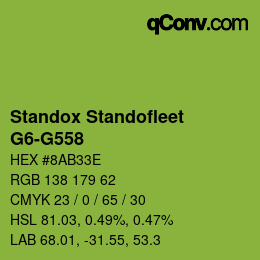 Color code: Standox Standofleet - G6-G558 | qconv.com