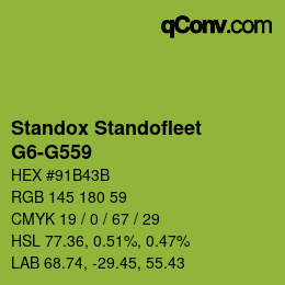 Farbcode: Standox Standofleet - G6-G559 | qconv.com