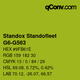 Color code: Standox Standofleet - G6-G563 | qconv.com