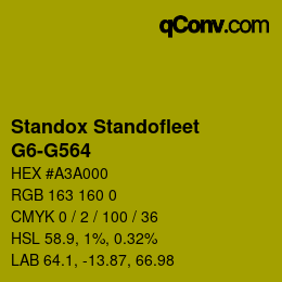 Color code: Standox Standofleet - G6-G564 | qconv.com