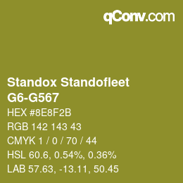 Color code: Standox Standofleet - G6-G567 | qconv.com