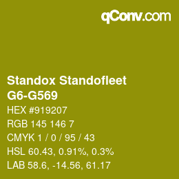 Color code: Standox Standofleet - G6-G569 | qconv.com