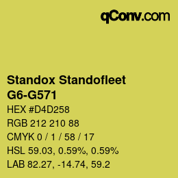 カラーコード: Standox Standofleet - G6-G571 | qconv.com