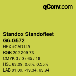 Código de color: Standox Standofleet - G6-G572 | qconv.com