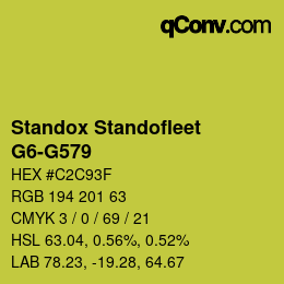 Color code: Standox Standofleet - G6-G579 | qconv.com