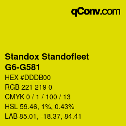 Color code: Standox Standofleet - G6-G581 | qconv.com