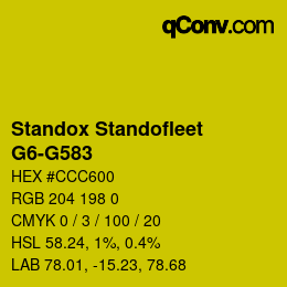 Color code: Standox Standofleet - G6-G583 | qconv.com