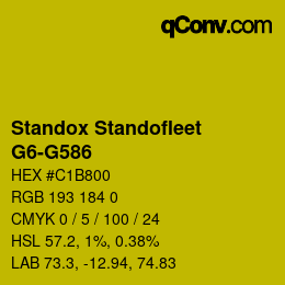 Color code: Standox Standofleet - G6-G586 | qconv.com