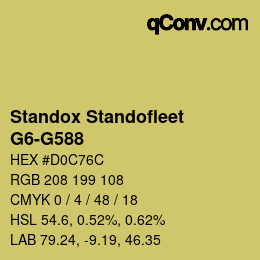 Color code: Standox Standofleet - G6-G588 | qconv.com