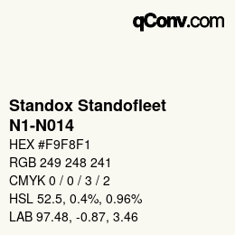 Color code: Standox Standofleet - N1-N014 | qconv.com