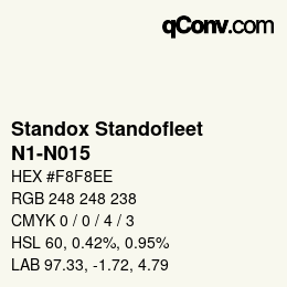 Color code: Standox Standofleet - N1-N015 | qconv.com
