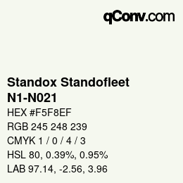 Color code: Standox Standofleet - N1-N021 | qconv.com