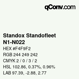 Color code: Standox Standofleet - N1-N022 | qconv.com