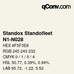 Color code: Standox Standofleet - N1-N028 | qconv.com