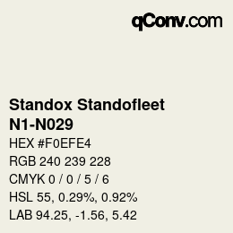 Color code: Standox Standofleet - N1-N029 | qconv.com