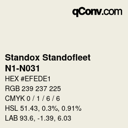 Color code: Standox Standofleet - N1-N031 | qconv.com