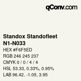 Color code: Standox Standofleet - N1-N033 | qconv.com