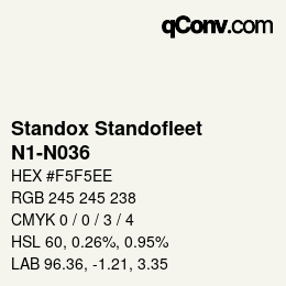 Color code: Standox Standofleet - N1-N036 | qconv.com