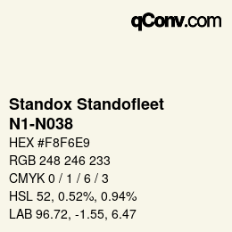Color code: Standox Standofleet - N1-N038 | qconv.com