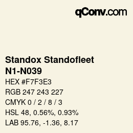 Color code: Standox Standofleet - N1-N039 | qconv.com