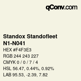 Color code: Standox Standofleet - N1-N041 | qconv.com