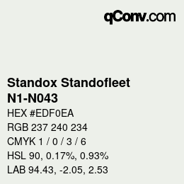 Color code: Standox Standofleet - N1-N043 | qconv.com