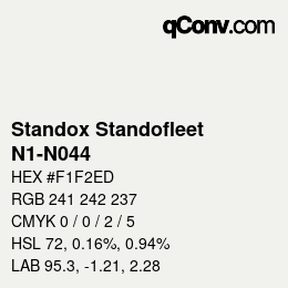 Color code: Standox Standofleet - N1-N044 | qconv.com