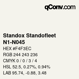 Color code: Standox Standofleet - N1-N045 | qconv.com