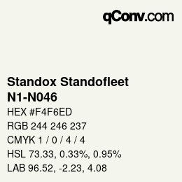 Color code: Standox Standofleet - N1-N046 | qconv.com