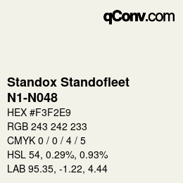 Color code: Standox Standofleet - N1-N048 | qconv.com
