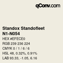 Color code: Standox Standofleet - N1-N054 | qconv.com