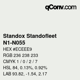 Color code: Standox Standofleet - N1-N055 | qconv.com