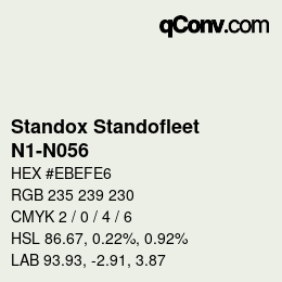 Color code: Standox Standofleet - N1-N056 | qconv.com