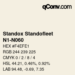 Código de color: Standox Standofleet - N1-N060 | qconv.com