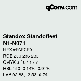 Color code: Standox Standofleet - N1-N071 | qconv.com
