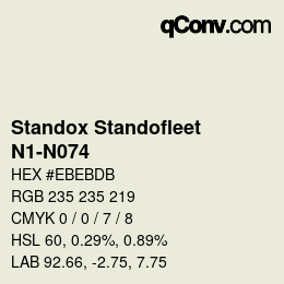Color code: Standox Standofleet - N1-N074 | qconv.com
