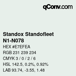 Color code: Standox Standofleet - N1-N078 | qconv.com