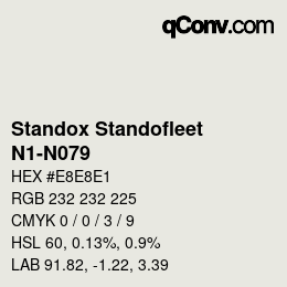 Color code: Standox Standofleet - N1-N079 | qconv.com