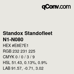 Color code: Standox Standofleet - N1-N080 | qconv.com
