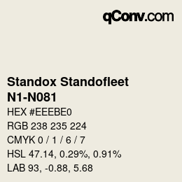 Color code: Standox Standofleet - N1-N081 | qconv.com