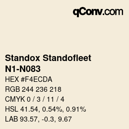 Color code: Standox Standofleet - N1-N083 | qconv.com