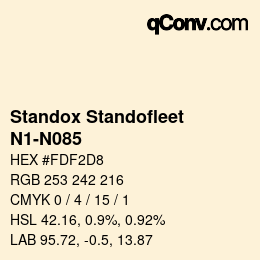 Color code: Standox Standofleet - N1-N085 | qconv.com