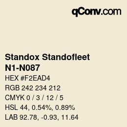 Color code: Standox Standofleet - N1-N087 | qconv.com