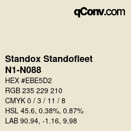 Color code: Standox Standofleet - N1-N088 | qconv.com